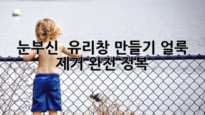 ✨ 눈부신 💎 유리창 만들기: 얼룩 제거 완전 정복! 🧽